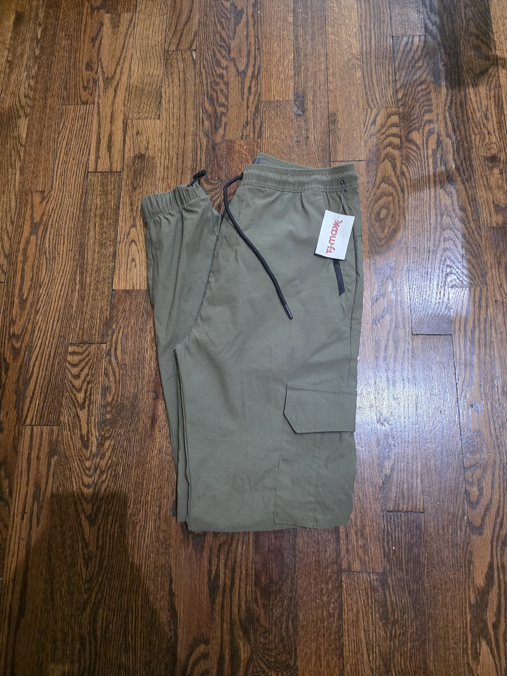 NWT Mens HB Active Olive Cargo Jogger Pants Size S